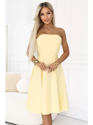 Rochie NUMOCO 641-3 GALBEN PASTEL