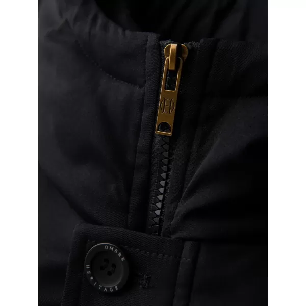  Parka pentru bărbați OMBRE OM-JAPJ-0287 NEGRU 