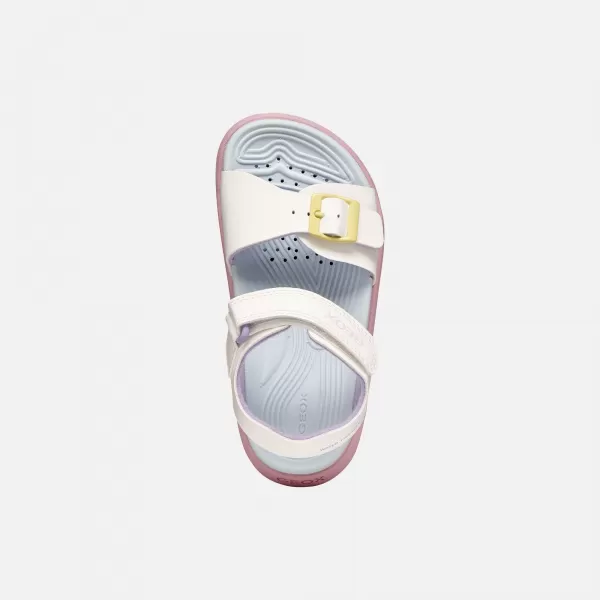  Sandale pentru fete GEOX SANDAL FUSBETTO J35HQA000BCC0653 ALB 