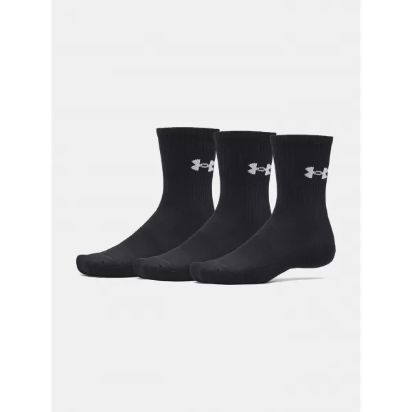  Șosete UNDER ARMOUR PERFORMANCE COTTON 3P CRW 6009685-008 NEGRU 