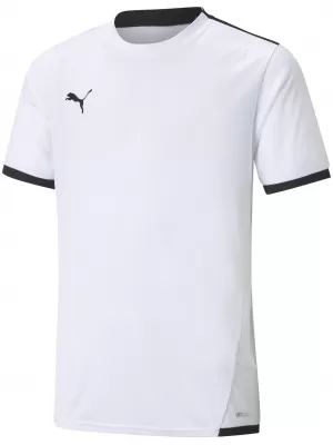 Tricou funcțional pentru copii PUMA TEAMLIGA JERSEY JR 704925-04 PUMA ALB/PUMA NEGRU