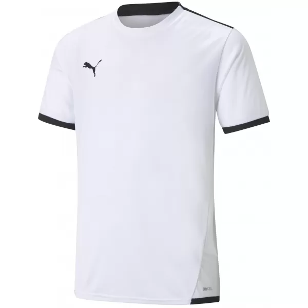  Tricou funcțional pentru copii PUMA TEAMLIGA JERSEY JR 704925-04 PUMA ALB/PUMA NEGRU 