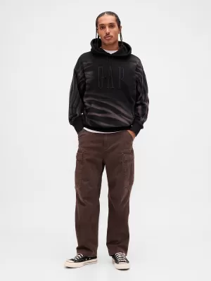Hanorac pentru bărbați GAP CORP LOGO HOODIE PULLOVER 851641-01 NEGRU