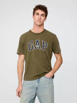 Tricou pentru bărbați GAP ARCHIVE LOGO TEE 797924-12 MĂSLINE ÎNCHISE