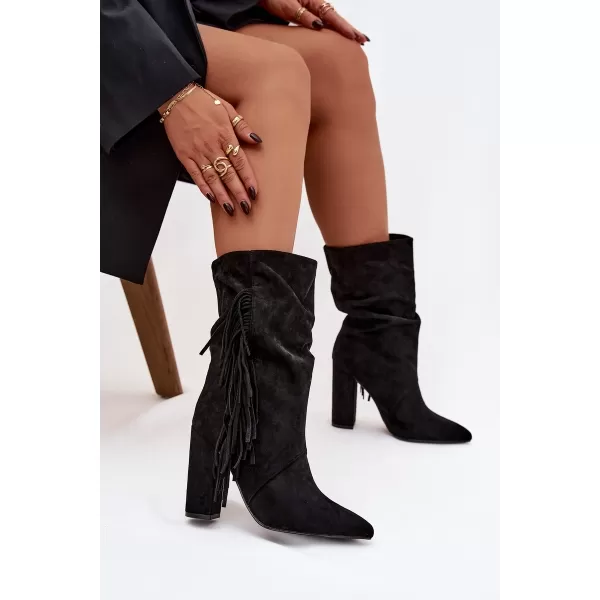  Pantofi de dama BOTO ZATEPLENÉ 40514 NEGRU 