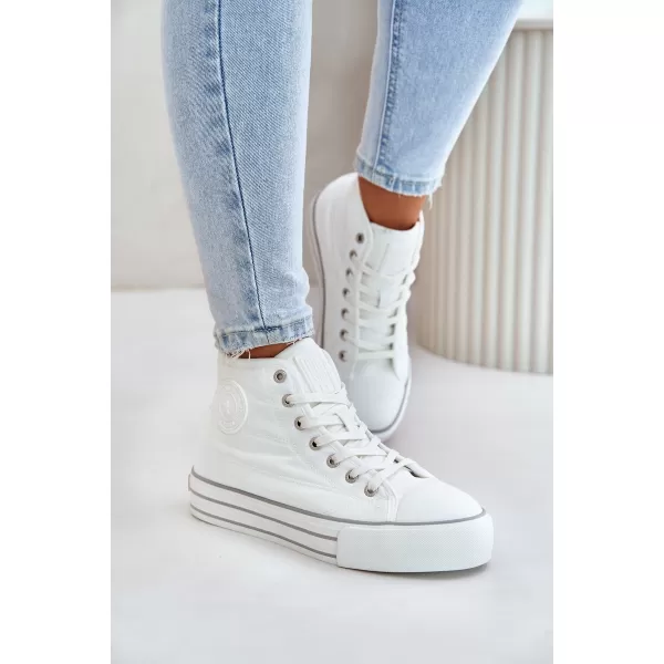  Adidași de damă BIG STAR OO274A473 WHITE Pantofi Big Star 