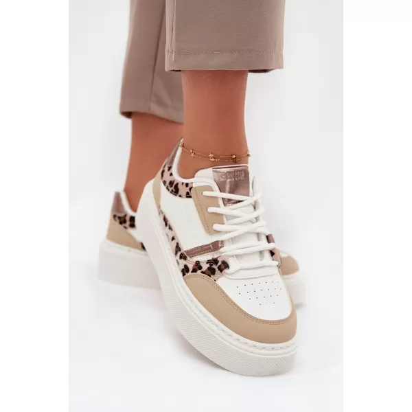  Adidași de damă BIG STAR SS274357 ALB/BEJ Pantofi Big Star 