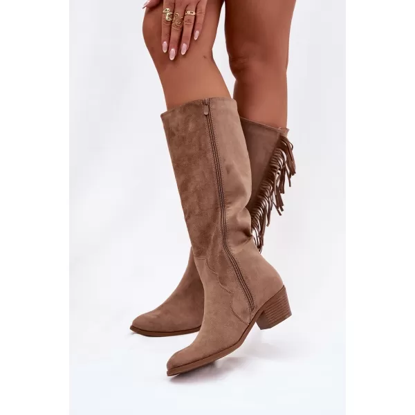  Cizme de dama BOTO FIRLINA 40921 KAKI 