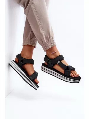 Sandale de dama LEE COOPER LCW-24-05-2753L NEGRU/ALB