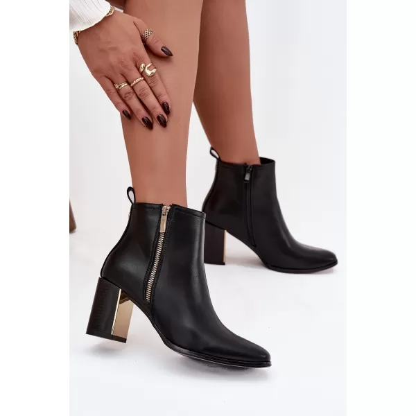 Pantofi de dama cu toc BOTO CAMILYN 40569 NEGRU 