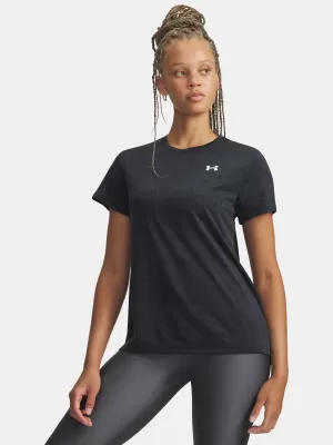 Tricou pentru femei UNDER ARMOUR TECH PIXELATE SSC 6012302-001 NEGRU