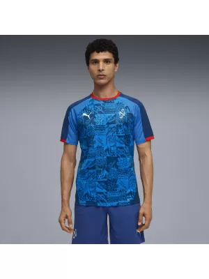 Tricou funcțional pentru bărbați PUMA NEYMAR JR PLAYMAKER JERSEY 660314-10 BLAZING BLUE/ BLAZING BLUE/PUMA WHITE/ULTRA