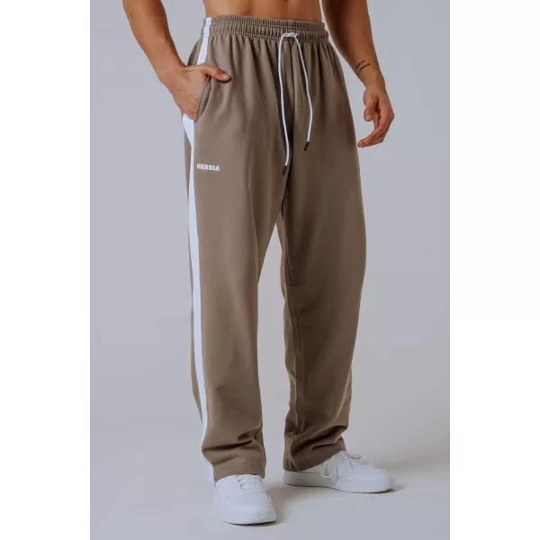  Pantaloni de trening relaxed POWER 904 LIGHT BROWN ASH Nebbia 