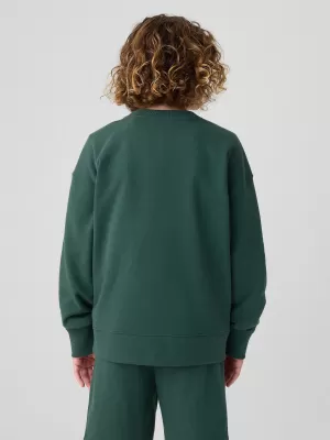 Hanorac pentru copii GAP LOGO SWEATSHIRT 406762-01 MOORES GREEN