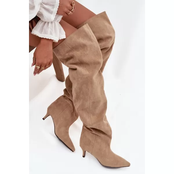  Cizme de dama BOTO YSOLIENNE 39874 KAKI 