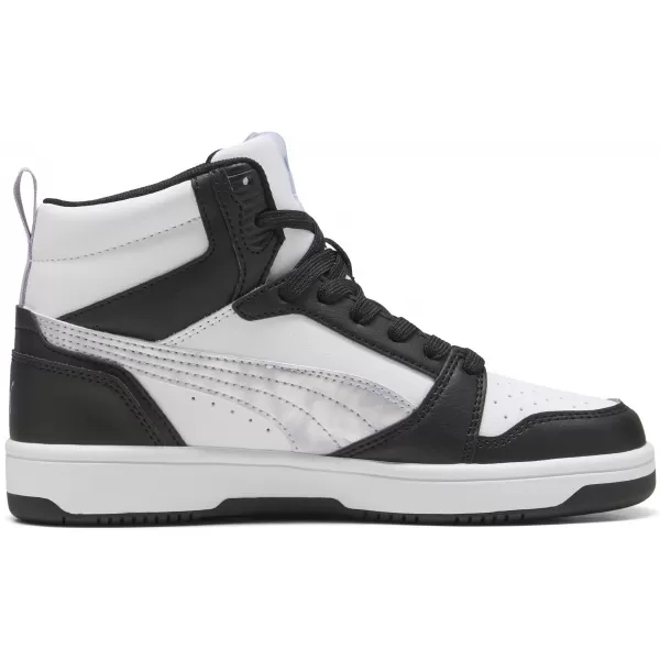  Pantofi de dama PUMA REBOUNDV6MIDSPACEBELLEJR 402768-02 PUMA NEGRU/LILIAC CRUSH/ALB 
