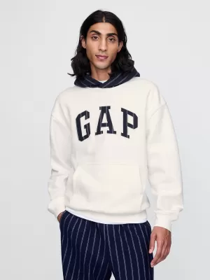 Hanorac pentru bărbați GAP LOGO HOODIE PULLOVER 645967-02 NOU ALB