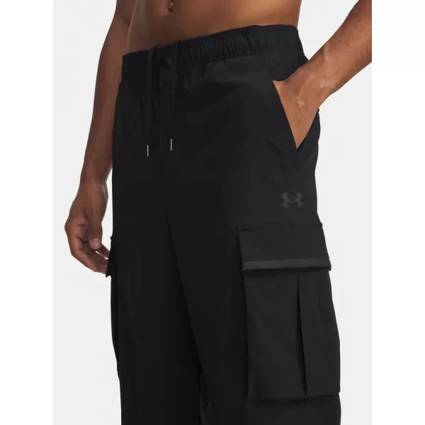  Pantaloni sport pentru bărbați UNDER ARMOUR UNSTPBLE TXTR WOVEN CARGO 6003862-001 NEGRU 