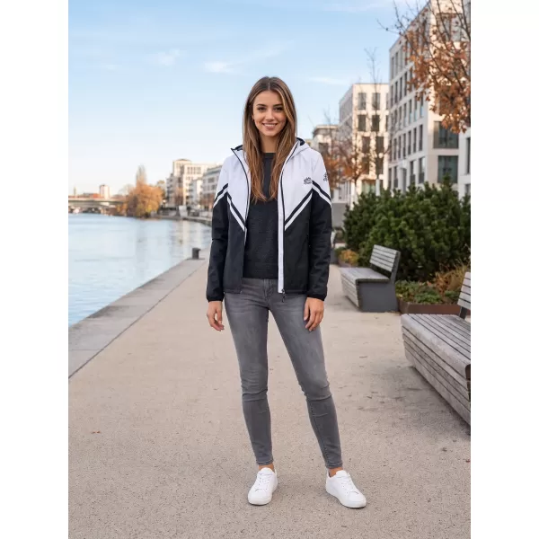  Jachetă softshell premium pentru femei ALTISPORT VOJ/ALW101JACK01 ALB-NEGRU 
