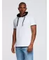 Tricou pentru bărbați OMBRE OM-TSCT-0256 ALB
