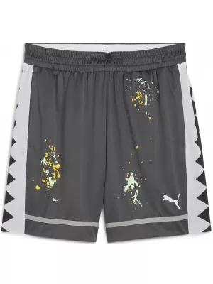 Pantaloni scurți pentru bărbați PUMA PITP ALL JAWS 6.5" SHORT 632918-01 GRI ÎNTUNERIC