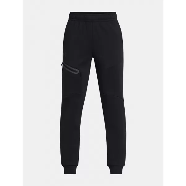  Pantaloni de trening pentru băieți UNDER ARMOUR UA B UNSTOPPABLE FLC JOGGER 1386689-001 NEGRU 