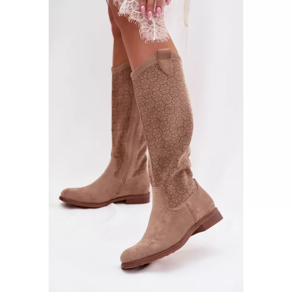  Cizme de dama S.BARSKI HY61-8022 BEJ 
