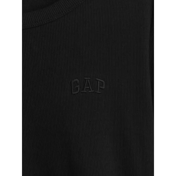  Tricou pentru femei GAP LONGSLEEVE LOGO TEE 801017-04 NEGRU 