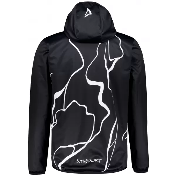  Jachetă softshell premium pentru bărbați ALTISPORT VOJ/ALM073JACK01 NEGRU 