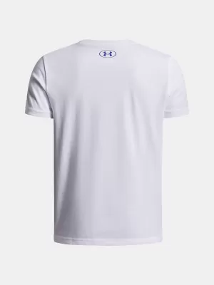 Tricou băieți UNDER ARMOUR UA B BOXED SPORTS UPDATE SS 1388672-100 ALB