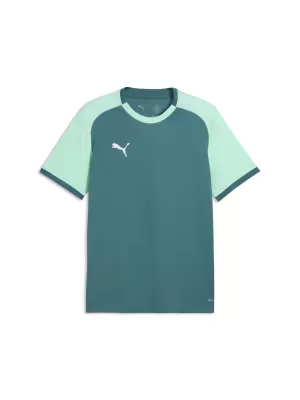 Tricou funcțional pentru bărbați PUMA TEAMLIGA26 MATCHDAY JERSEY 706544_43 EMERALD ICE/ SMARALD GHEAȚĂ/PUMA ALB