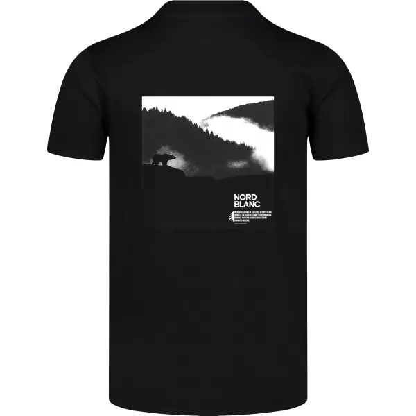  Tricou pentru bărbați NORDBLANC NOTHINGNESS NBSMT8150 NEGRU 