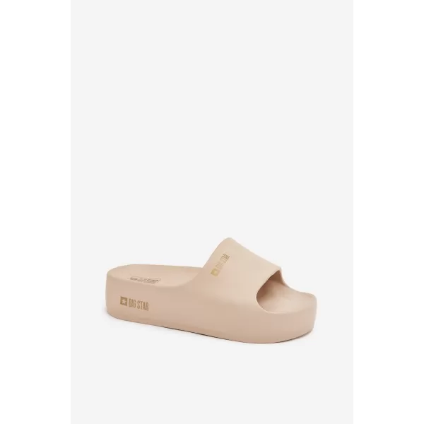  Papuci de dama BIG STAR SS274722 BEI Pantofi Big Star 