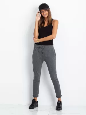 Pantaloni de trening pentru femei BASIC FEEL GOOD RV-DR-3698.09X GRI ÎNCHIS