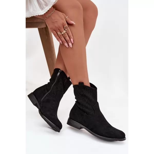  Pantofi de dama S.BARSKI HY52-530 NEGRU 