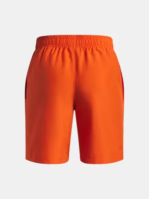 Pantaloni scurți pentru băieți UNDER ARMOUR UA TECH WOVEN WORDMARK SHORT 1383341-844 PORTOCALE