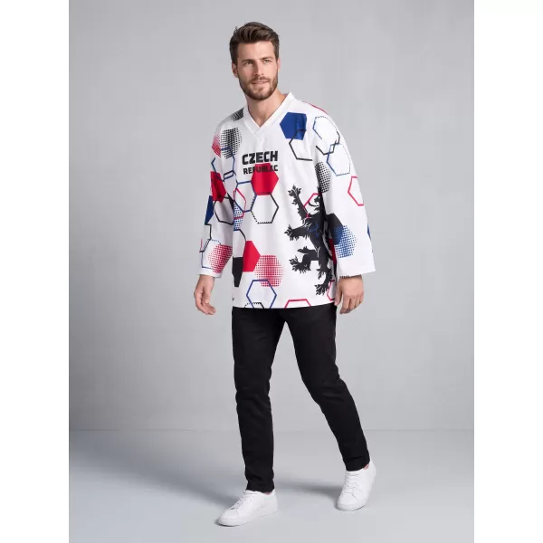  Tricou unisex premium ALTISPORT VOJ/ALU036DRES01 HEXA ALB 