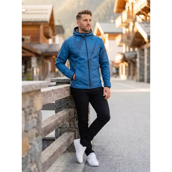  Jachetă softshell premium pentru bărbați ALTISPORT VOJ/ALM079JACK01 ALBASTRU 