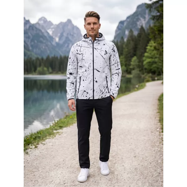  Jachetă softshell premium pentru bărbați ALTISPORT VOJ/ALM034JACK01 ALB 