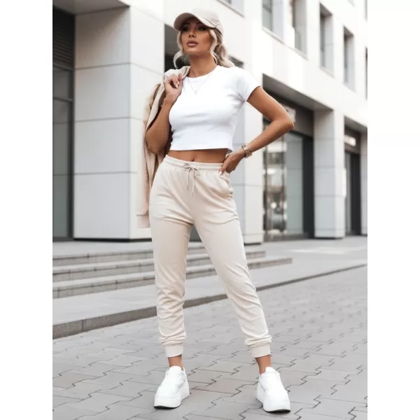  Pantaloni de dama DSTREET UY2841 BEJ 