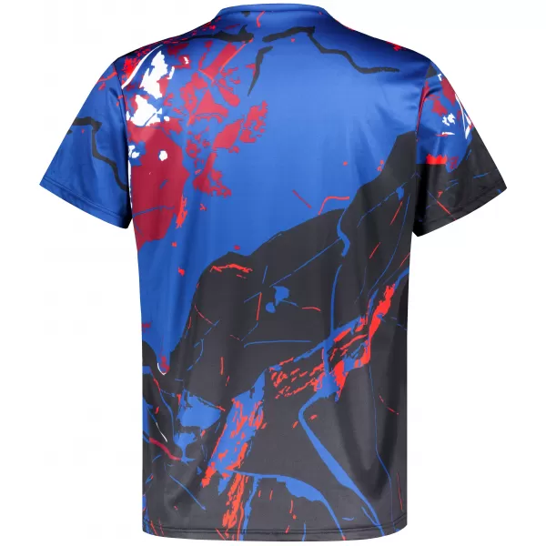  Tricou premium pentru bărbați ALTISPORT VOJ/ALM131TR01 ALBASTRU/NEGRU 