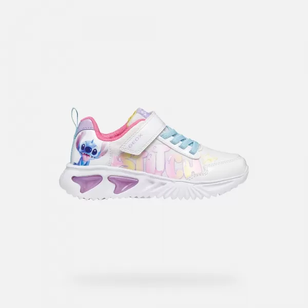  Adidași pentru fete GEOX ASSISTER J65E9B0AN02C0653 ALB 