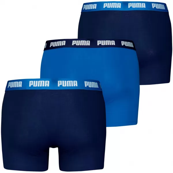  Boxeri pentru bărbați PUMA MEN EVERYDAY BOXER 3P 938327-04 COMBINAȚIE ALBASTRĂ 
