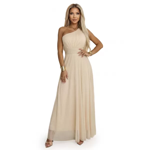  Rochie NUMOCO 656-2 BEJ ȘAMPANIE 