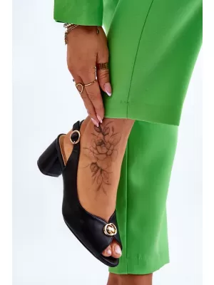 Sandale de dama EVENTO HETTE NEGRU