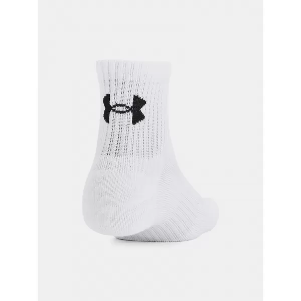  Șosete UNDER ARMOUR UNISEX UA TC QTR (3 PÁRY) 1386372-100 ALB 
