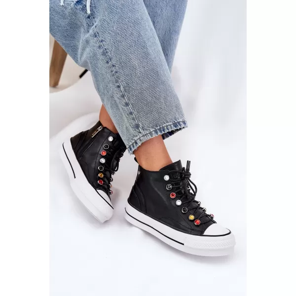  Pantofi de dama GOE RR2N4101 NEGRU 