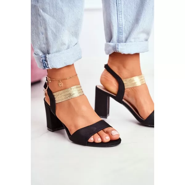  Sandale de dama S.BARSKI ENJOY NEGRU 