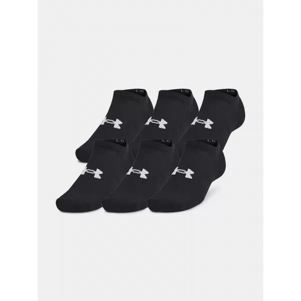  Șosete UNDER ARMOUR UNISEX UA TC NO SHOW (3 PÁRY) 1386313-001 NEGRU 