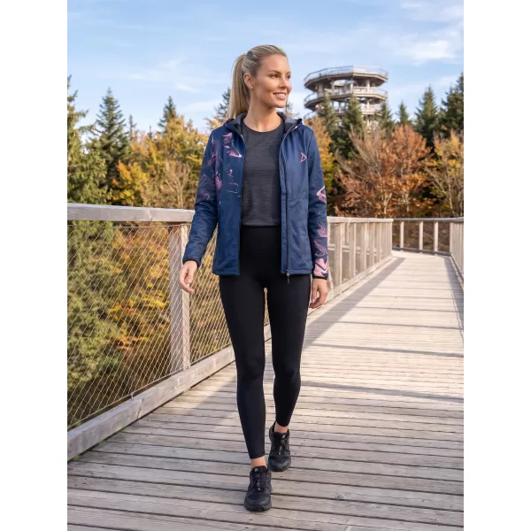  Jachetă softshell premium pentru femei ALTISPORT VOJ/ALW064JACK01 ALBASTRU ROZ 